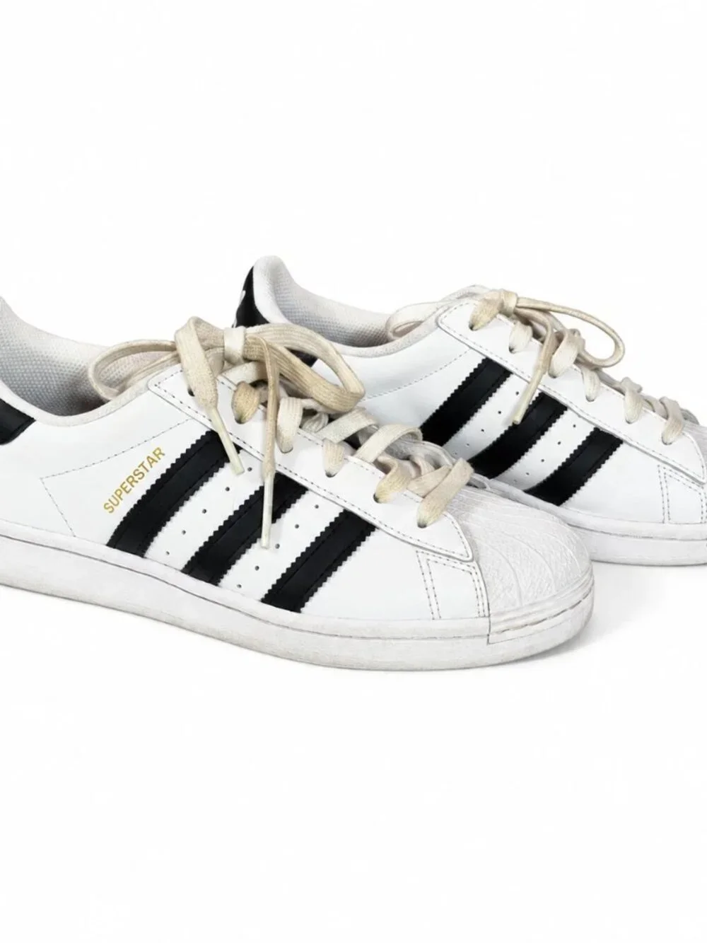 Adidas Superstar Men's 6.5 Shoes White Leather Low Top Sneakers